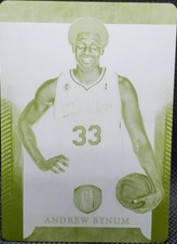 ANDREW BYNUM 2012-13 Panini Gold Standard PRINTING PLATE 1/1 Sixers 76ers One of