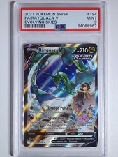 2021 Pokemon TCG Rayquaza V Alt Art 194/203 Evolving Skies - PSA 9