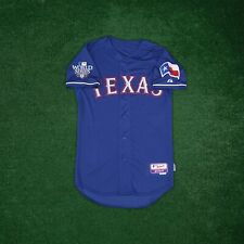 Texas Rangers 2010 Authentic On-Field World Series Cool Base Blue Jersey