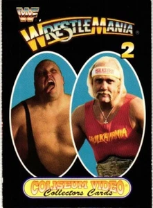 Hogan vs King Kong Bundy 1993 Coliseum Video Collectors Card WrestleMania 2 - Picture 1 of 4