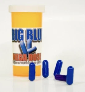 (JOKE ITEM) Big Blue Mega Dose Viagra Joke Pills,Fun Gag Gift Novelty Bar Prank - Picture 1 of 5