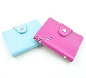 Credit Card Money Wallet Pocket Leather PU Case for ID Drive Card Holder 12 Slot - Picture 1 of 12