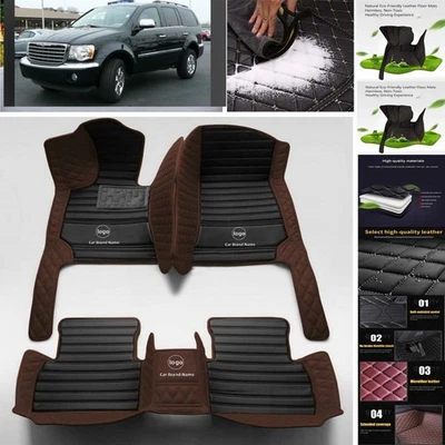 For Chrysler Aspen Car Floor Mats Custom Waterproof Luxury Carpets Auto Liner  Foto 1 de 4