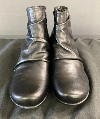 Walking колыбели кожаный ботильоны, стороны молнии, черный, размер 9,5, Esme - Изображение 1 из 4