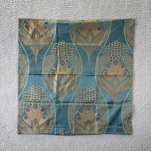 Between the Sheets Euro Sham 31x31 Peacock Egyptian Cotton Teal Jacquard Luxury - Picture 1 of 6