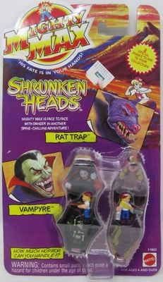 Mattel 1993 Mighty Max Shrunken Heads 2-Pack Rat Trap & Vampyre Playset - Image 1 of 3