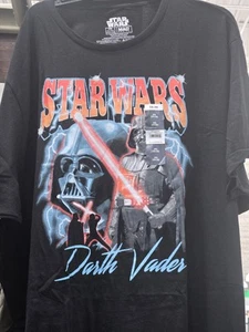 Mad Engine Star Wars Darth Vader Three Vader Moon Mens 2XL New Black T-Shirt NWT - Picture 1 of 2