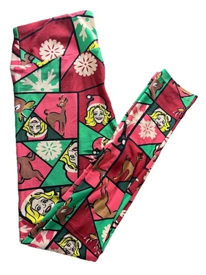 LuLaRoe Navidad Vacaciones Patchwork Leggings Talla TC (2-10) Nuevos Sin Etiquetas Foto 1 de 4