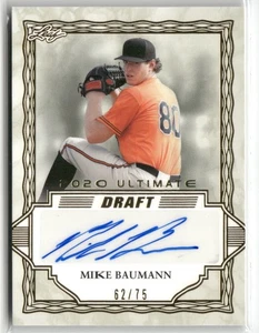Leaf Ultimate 2020 #BA-MB2 Mike Baumann Gold #/75 automático ☘️137 - Imagen 1 de 2