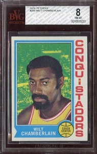 1974-75 TOPPS #250 WILT CHAMBERLAIN BVG 8 CO HOF *DS11550 - Picture 1 of 2