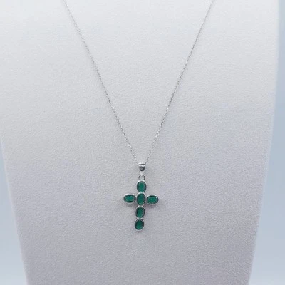 Collana con croce fogi sliver argento 925 - Immagine 1 di 4