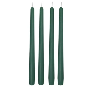 4 Pack Tall Taper Candles - 10 Inch Green Candlesticks, Cedar Scented Taper C... - Picture 1 of 9