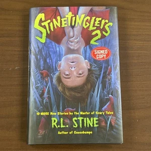 Stinetinglers 2 by RL Stine signed  1st Edition Hardcover AUTOGRAPHED Kids Book - Picture 1 of 7
