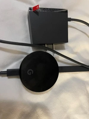 Google Chromecast ULTRA 4K HDR HDMI Wi-Fi Ethernet Media Streamer NC2-6A5-D WiFi - Image 1 of 2