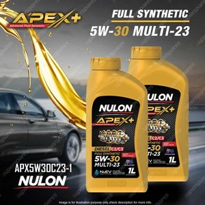2 x Nulon APEX+ 5W-30 Multi-23 Diesel Engine Oil 1L APX5W30C23-1 Ref SYND5W30-1 - Picture 1 of 2