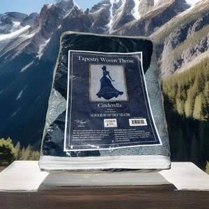 Disney Parks Cinderella They can't stop me from Dreaming Tapestry Woven Throw - Picture 1 of 24