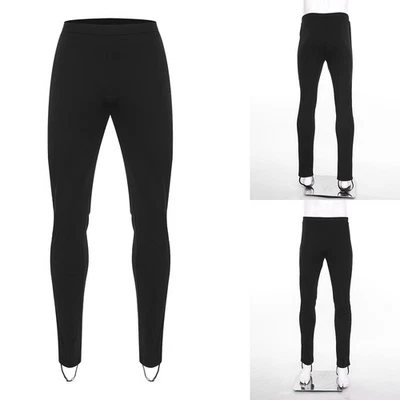 Mens Costume Straight Pants Stirrups Dancewear Tights Dance Sports Long Active - Image 1 of 3
