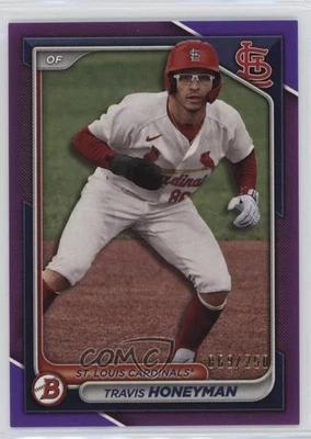 2024 Bowman Prospects Purple Border /250 Travis Honeyman #BP-46 - Image 1 of 2