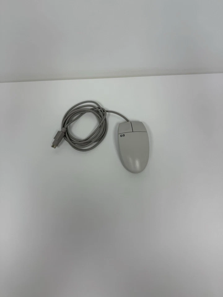Vintage HP Gray PS/2 Trackball Mouse 2 Button Wired 5182-8864 M-S34 - Image 1 of 4
