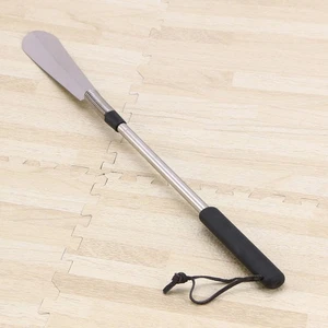  Professional Stainless Steel Long Handle Flexible Shoe Horn Comfortable Shoe - Picture 1 of 11