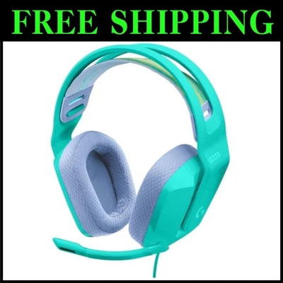 Lightweight Wired Gaming Headset - Mint - Image 1 of 4