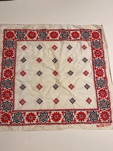 Vintage 1970’s Red White Blue Fast Color All Cotton Bandanna RN 13962 - Picture 1 of 9