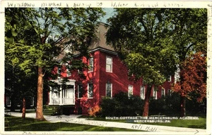 Vintage South Cottage Mercersburg Academy PA Postkarte 1936 - Bild 1 von 2