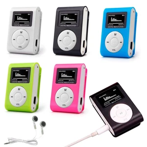 Clip MP3 Sport Music Player With Digital LCD Screen Support Micro SD FM Radio - Picture 1 of 22
