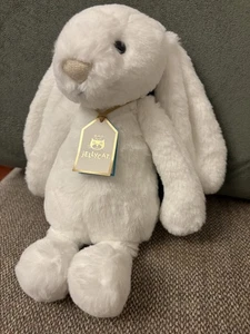 Jellycat Bashful Luxe Bunny Luna White Plush New With Tags - Picture 1 of 20