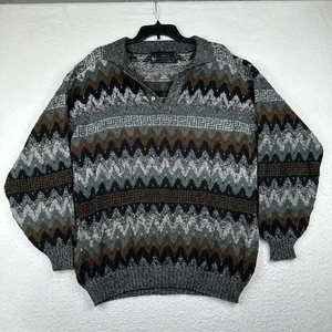 Vintage Artesanias Del Inka 100% Baby Alpaca Sweater Men’s XL Aztec Multicolor - Picture 1 of 8