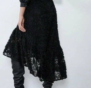 Zara Floral Sheer Skirt Size S - Picture 1 of 13