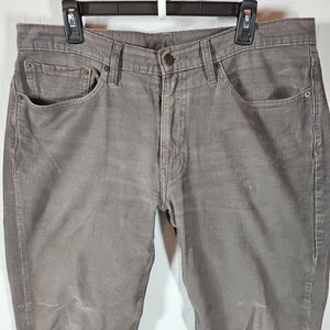Pantalones de mezclilla Levis 514 para hombre 36x32* gris pana calce recto tiro medio clásicos - Imagen 1 de 10