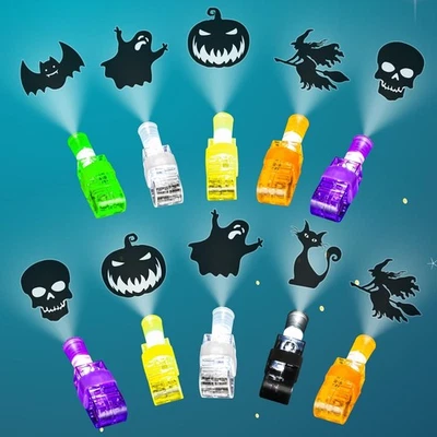 BAMAMON Halloween Party Favors for Kids, 36Pcs Light Up Finger Lights Halloween...