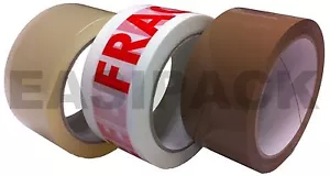 TODAS LAS CINTAS - Cintas de embalaje de paquetes Gaffer Gaffa frágiles de enmascaramiento marrón claro - Imagen 1 de 14