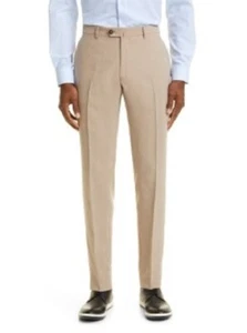Neu mit Etikett Emporio Armani khaki vorne flach Anzughose Hose Größe 58 40 x 34 DJ9 - Bild 1 von 3