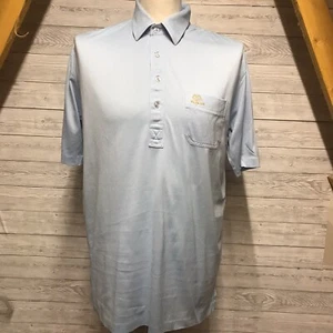 RAM Sportswear Men’s Blue Golf Polo Shirt Size Large Short Sleeve Lightweight - Picture 1 of 9