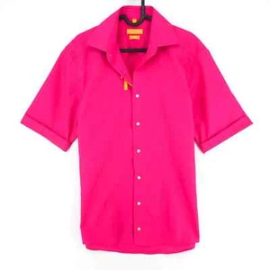 Camisa REDMOND Para Hombres Rosa Corte Cuerpo Mangas Cortas Talla S 37/38 - Imagen 1 de 9