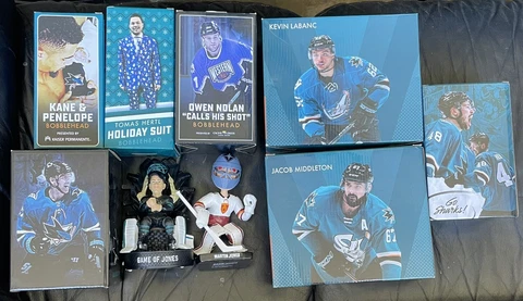 San Jose Sharks Bobblehead Lot - Owen Nolan Hertl Jones Kane Labanc Cover