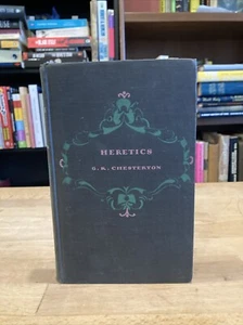 RARE 1905 SUNDIAL/ GARDEN CITY US EDITION G. K. Chesterton HERETICS Harcover - Picture 1 of 13