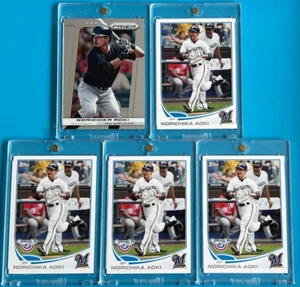 3ct. 2013 TOPPS OPENING DAY - NORICHIKA AOKI #116 + TOPPS #307 + PANINI PRIZM - Picture 1 of 2