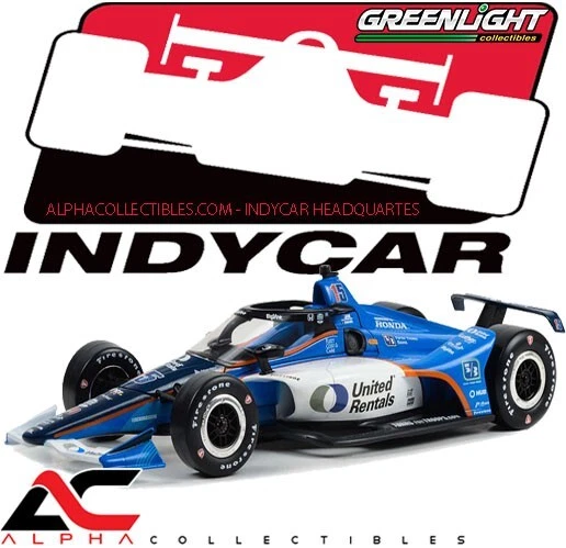 GREENLIGHT 11193 1:18 2023 #15 GRAHAM RAHAL (UNITED RENTAL) NTT INDYCAR - Image 1 of 1