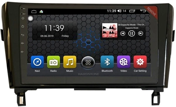 autoradio customfit android hardstone HS NIS02-ELC per Nissan Qashqai - Immagine 1 di 1