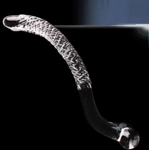 Juguete Sexual Lucy's, Vidrio Largo Serpiente Punto G Tacto Anal Plug y Consolador Vaginal Masajeador - Imagen 1 de 7