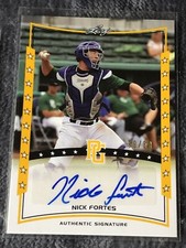 2014 Leaf Perfect Game Showcase Auto Black Nick Fortes #A-NF1 Auto /50