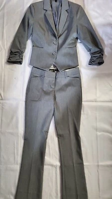 NOVO TERNO CALÇA EXPRESS CINZA URZE MISTURA POLIÉSTER TAMANHO 0 - Imagem 1 de 3