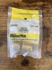 Watts Water Technologies LFP-1101 Pex Brass Coupling-1"CFX3/4" BRS COUPLING - Picture 1 of 2