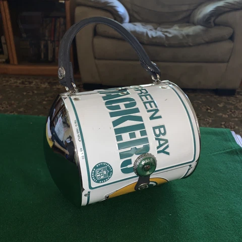 Green Bay Packers License Plate, Custom Purse, Handbag, Kitsch Clutch. Mint ! Cover