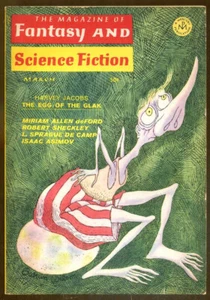 Mag of Fantasy & Science Fiction-March 1968-L. Sprague de Camp, Gahan Wilson Cvr - Picture 1 of 1