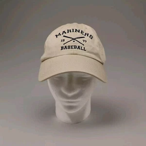Seattle Mariner Hat Cap Twins Enterprise Inc One Size Beige khaki Strapback MLB - Picture 1 of 12