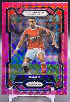 2023-24 Panini Prizm EPL #240 Danilo Nottingham Forest FC Pink Mosaic Prizm - Image 1 of 2
